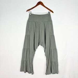 Free People Stay Low Harem Pants Sage Green Size XS